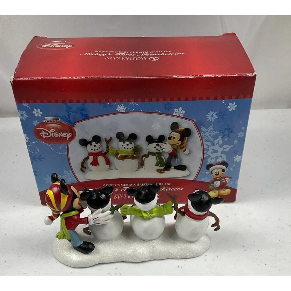 Department 56 Disney Mickey's Three Mouseketeers Mickey's Merry Christmas